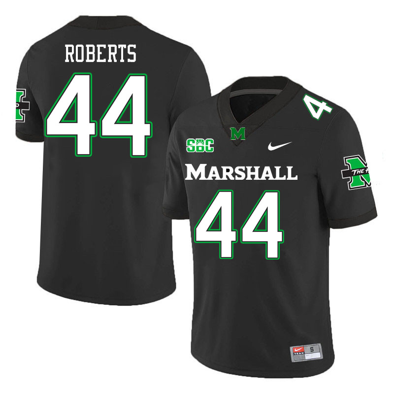 Men #44 Antwan Roberts Marshall Thundering Herd SBC Conference College Football Jerseys Stitched-Bla